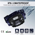 New waterproof motion sensor rechargeable headlamp